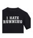 Mens I Hate Running T-shirt Black AWD-3