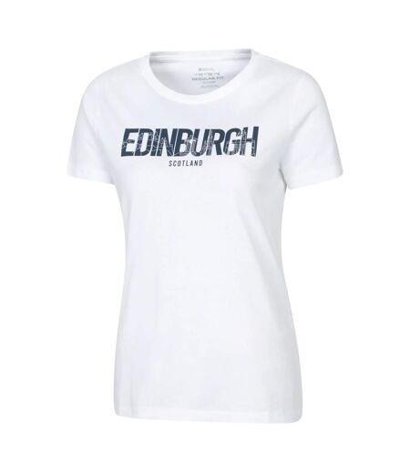 Womens/ladies Edinburgh Relaxed Fit T-shirt White Mountain Warehouse