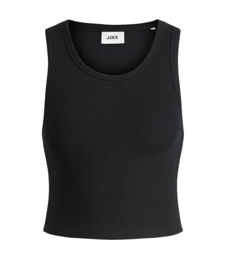Haut Sans Manches Motif/style Côtelé Femme Noir JJXX