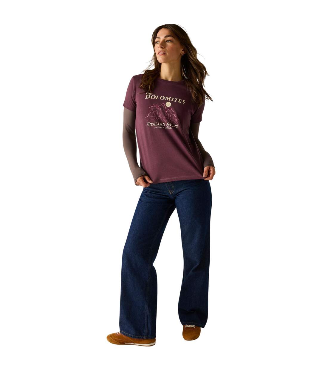 Womens/ladies Filandra Vx Dolomites T-shirt Fig Regatta-1