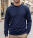 CHALLENGER E213 — Sweat col rond bleu marine : confort durable au quotidien-1