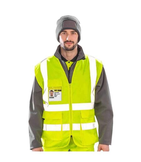Unisex Adult Heavy Duty Security Vest Yellow SAFE-GUARD By Result