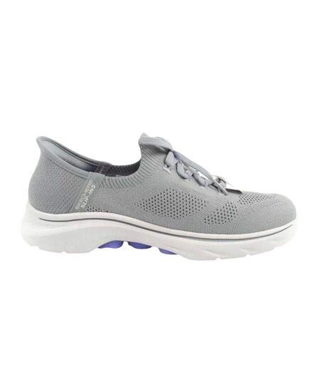 Baskets Go Walk 7-via Femme Gris Skechers