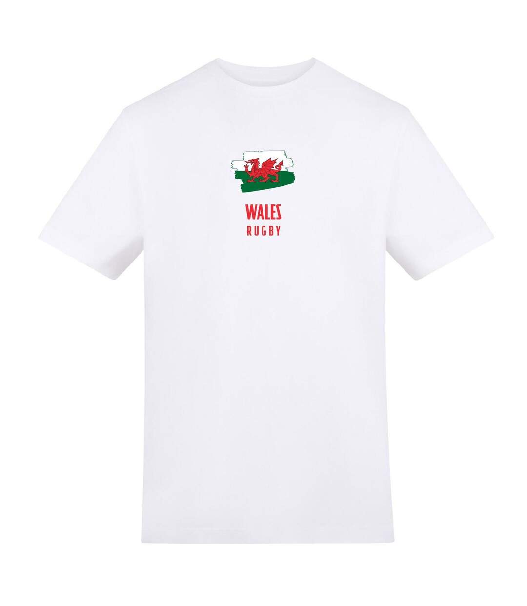 T-shirt Motif/style Wales Ru Adulte Blanc AWD-1