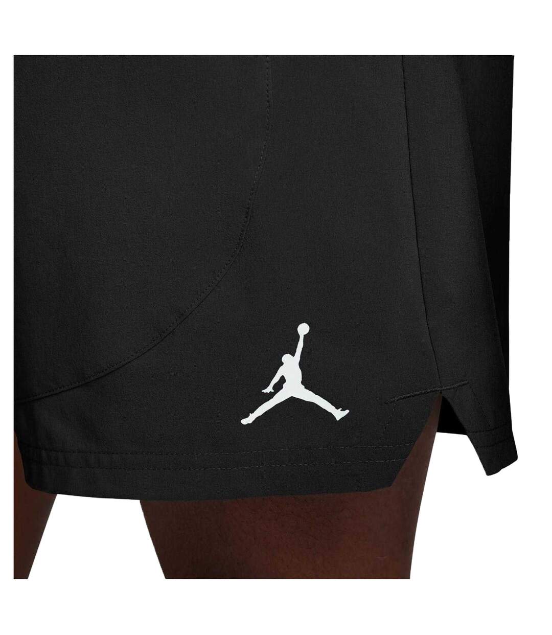 Mens Air Jordan Woven Shorts Black White Nike-4