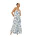 Dorothy Perkins Womens/Ladies Floral Poplin Bandeau Midi Dress (Ivory/Blue) - UTDP2610
