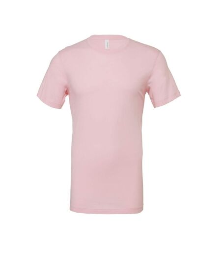 Adults unisex crew neck t-shirt soft pink Bella + Canvas