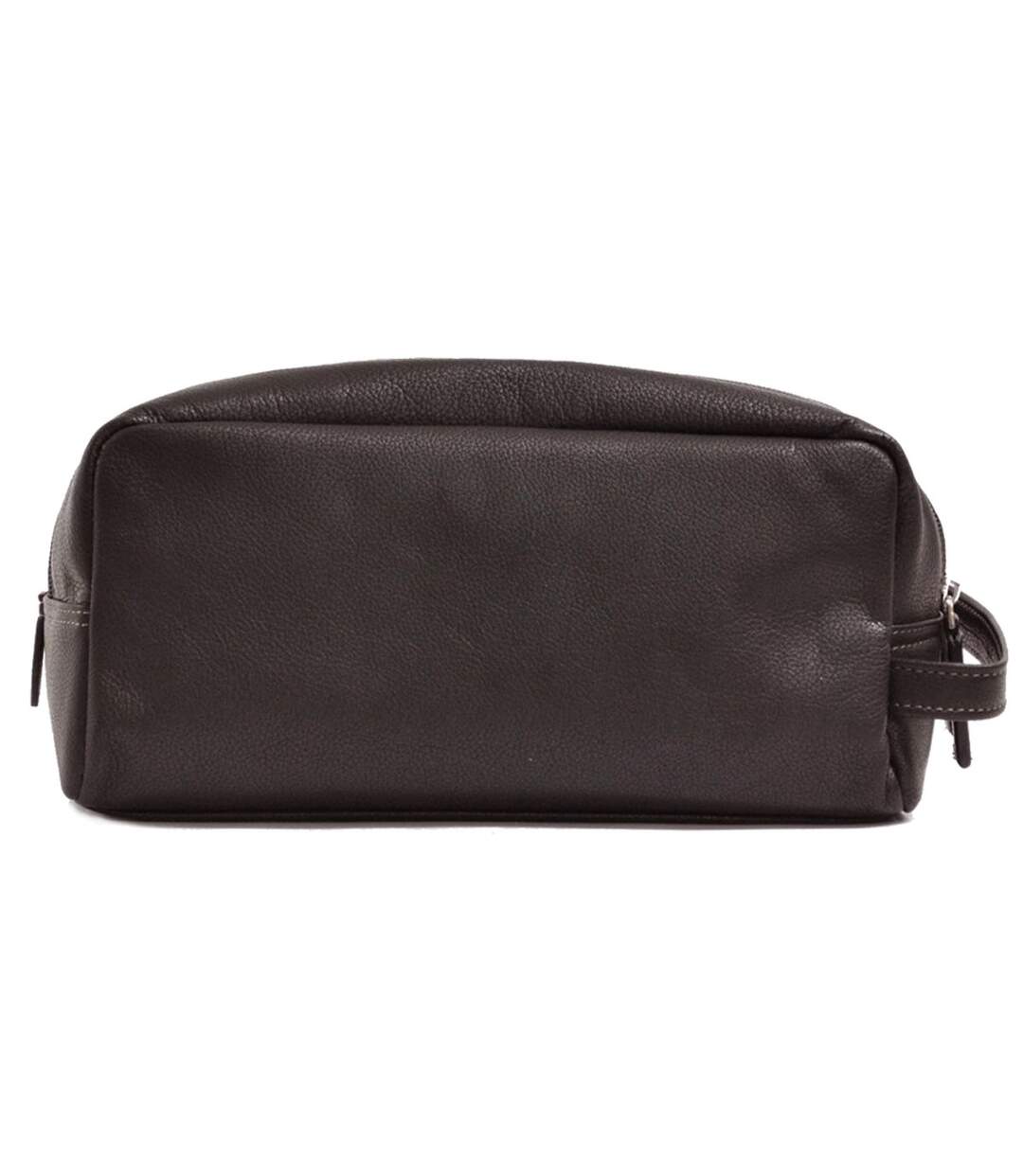 Katana - Trousse de toilette en cuir L - chocolat - 6348-3