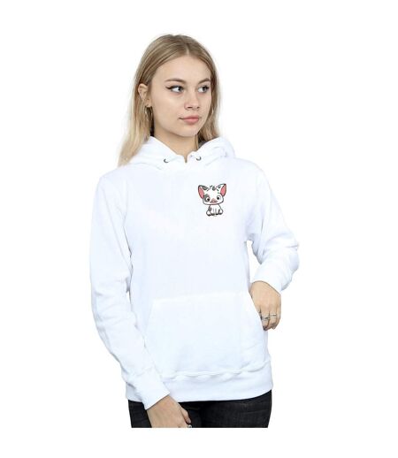 Disney - Sweat à capuche MOANA PUA THE PIG BREAST PRINT - Femme (Blanc) - UTBI11535