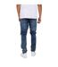 Mens Washed Biker Slim Jeans Dark Blue Brave Soul-3