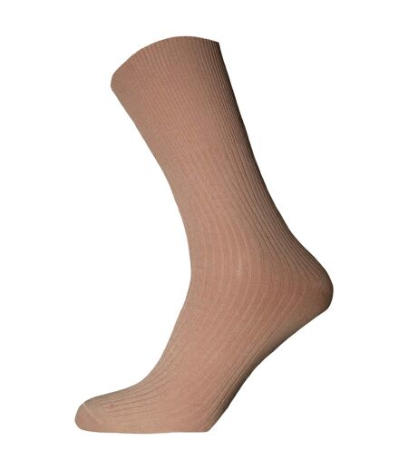 Simply Essentials Mens Therapeutic Socks (Pack Of 3) (Shades of Brown) - UTUT1430