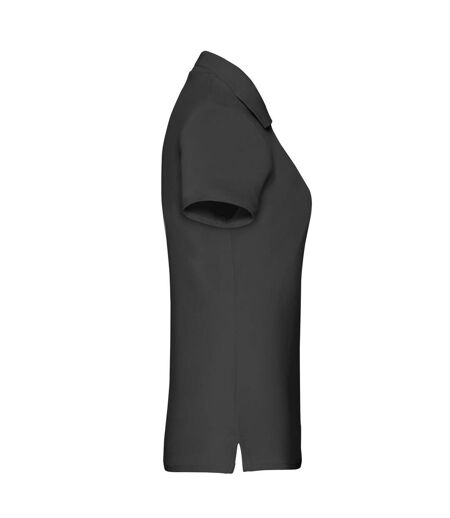 Polo Premium Femme Noir Fruit Of The Loom