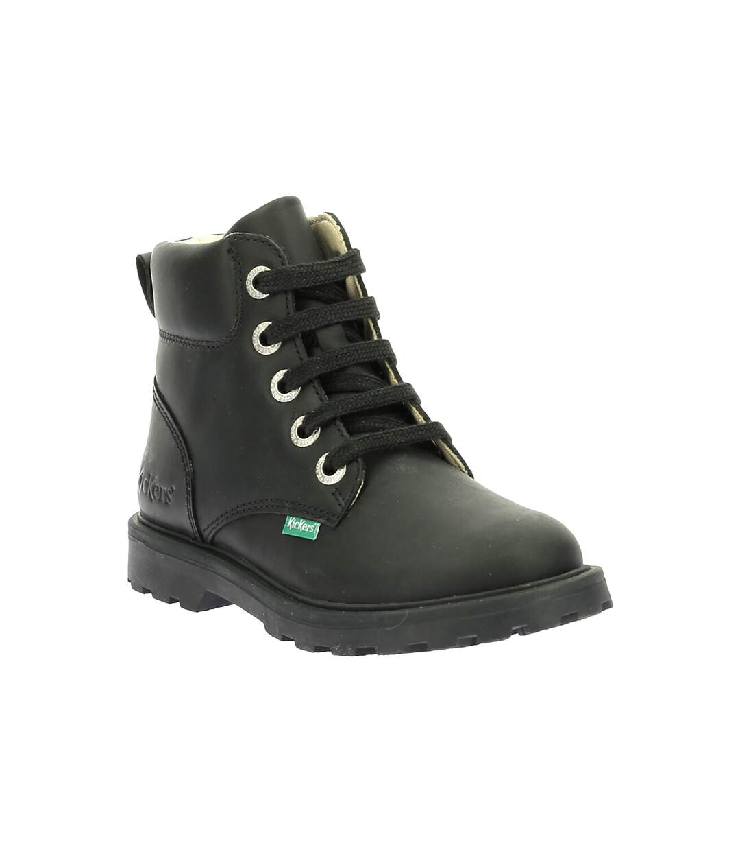 Bottines Cuir Enfant Kickers Kick Bluck-5