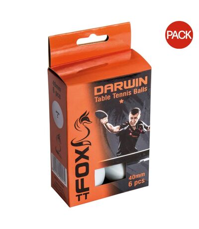 Balles de ping-pong darwin star taille unique blanc Fox TT