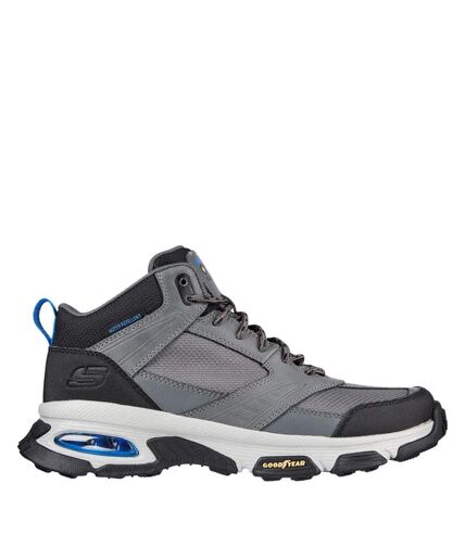 Skechers Mens Skech-Air Envoy Bulldozer Leather Sneakers (Charcoal) - UTFS9870