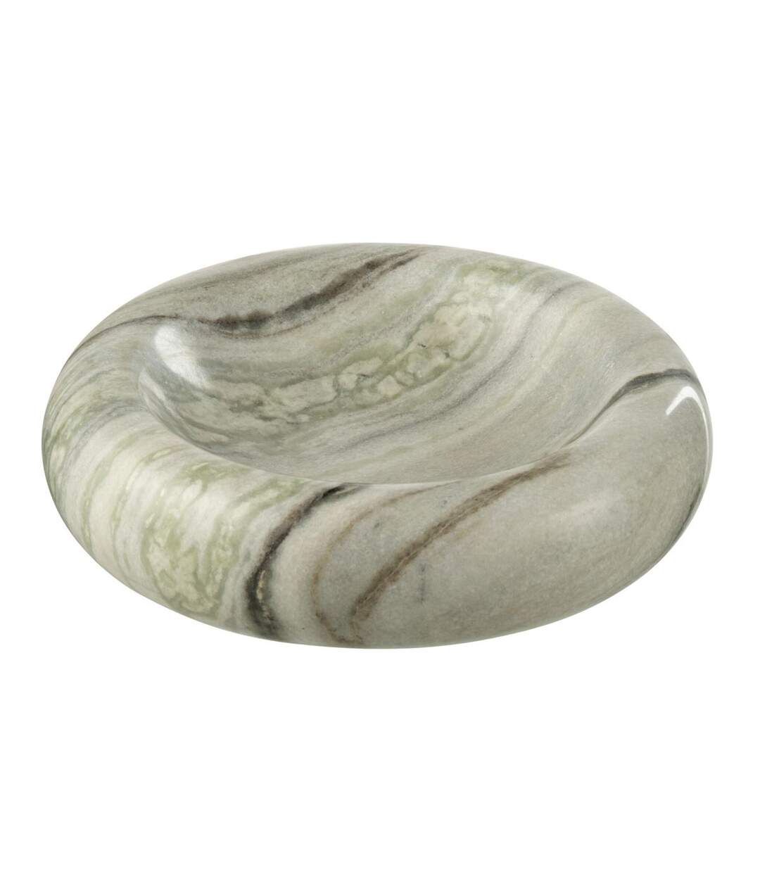 Coupelle Déco en Marbre Courchevel 25cm Gris Clair-1
