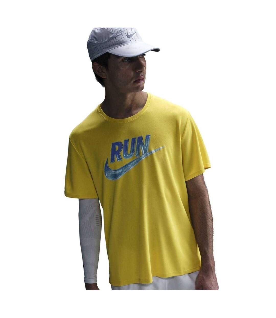 T-shirt Miler Run Energy Homme Jaune Éclair Nike-1