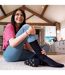 10 Pairs Ladies Black Cotton Crew Socks Hearts & Bows Everyday Socks-5