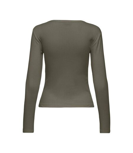 T-Shirt manches longues kaki femme jdy vaya