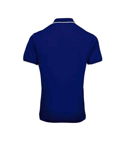 Polo coolchecker homme bleu roi / blanc Premier