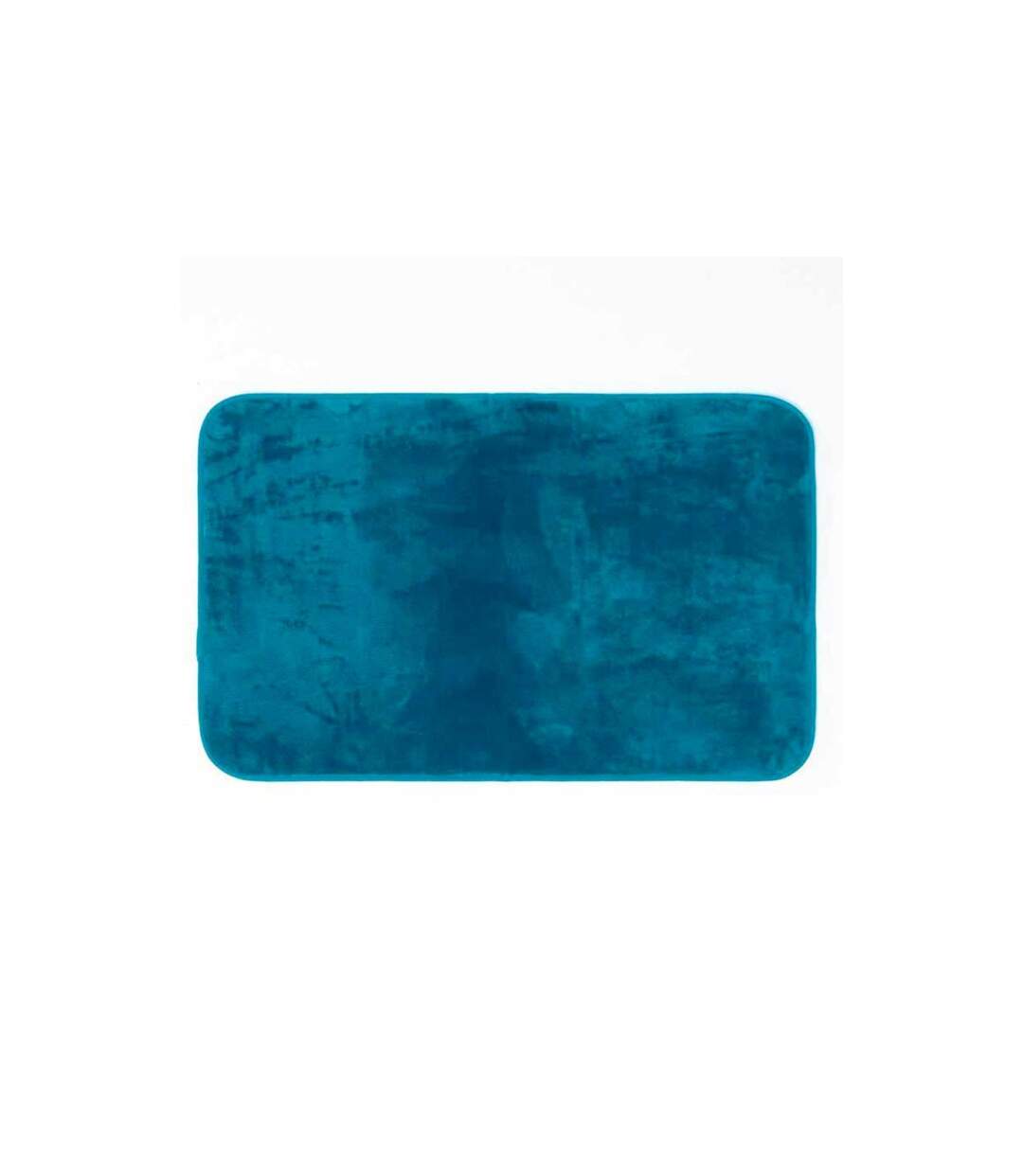 Tapis Uni en Flanelle Flanou 50x80cm Bleu-1