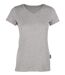 T-shirt manches courtes col V - Femme - HRM202 - gris chiné
