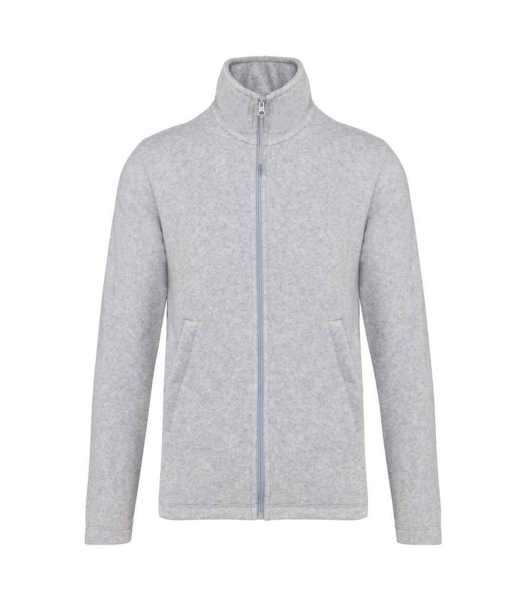 Mens falco fleece jacket ash heather Kariban