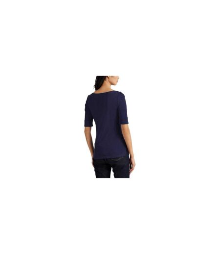 Womens/ladies Lauren Judy T-shirt Navy Ralph Lauren