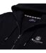 Mens Active Small Logo Full Zip Hoodie Black Aquascutum-4