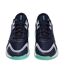 Mens Titanium Leather Running Trainers Blue Boss-4