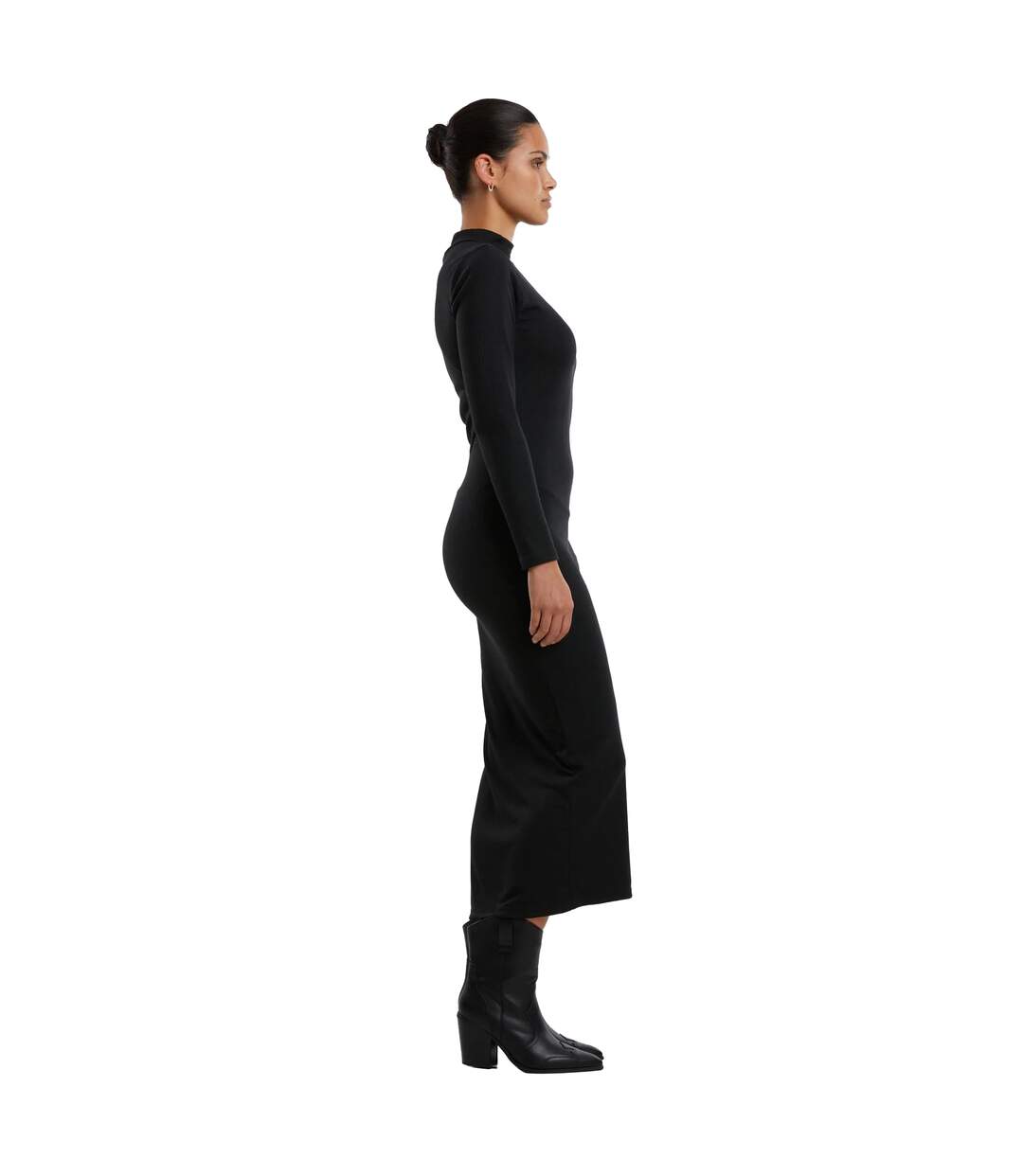 Robe Manches Longues Motif/style Côtelé Femme Noir Urban Classics-4