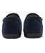 Dunlop - Chaussons homme velours côtelé marine doublés peluche-2