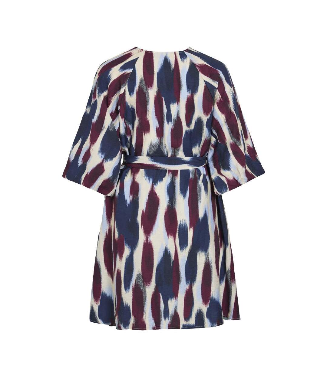 Robe marine/bordeaux femme vila virano-2