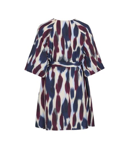 Robe marine/bordeaux femme vila virano