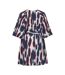 Robe marine/bordeaux femme vila virano-2