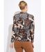T-shirt col montant motif animalier maille chaude-2