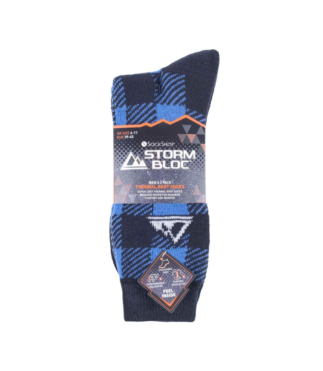 Storm Bloc - 2 Paires Chaussettes Thermiques Homme Randonnée Hiver-2