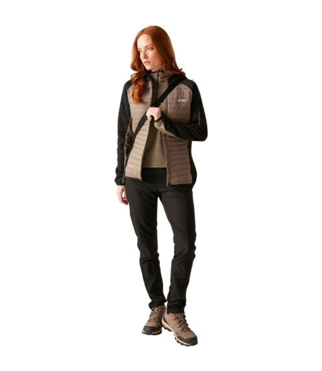 Veste Hybride Newhill Femme Marron Noir Regatta-1