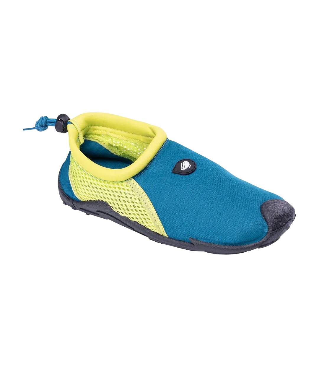 Chaussures Aquatiques Mareo Femme Bleu Canard Vert Fluo Aquawave-1