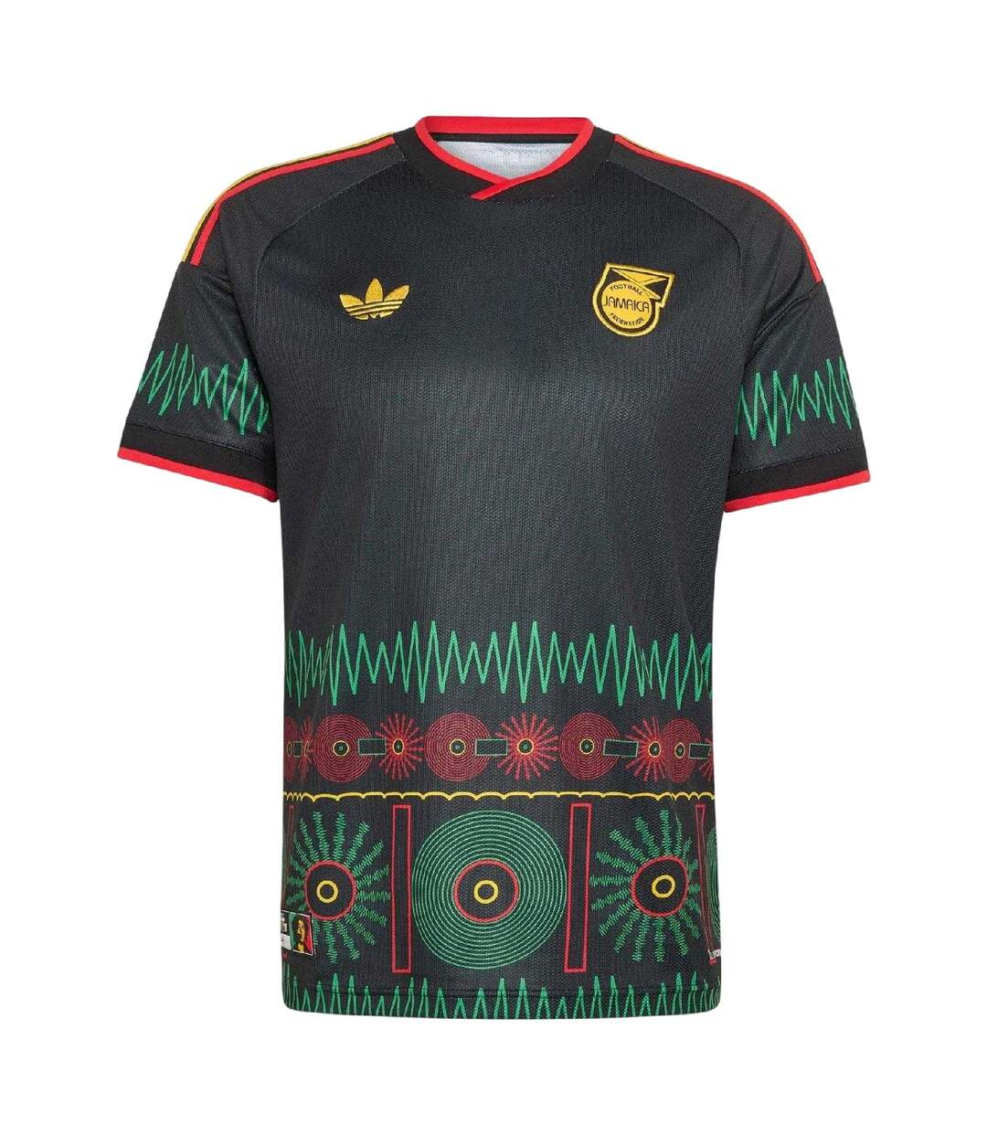 Mens 2026 Jamaica Away Shirt Black Yellow Adidas-2