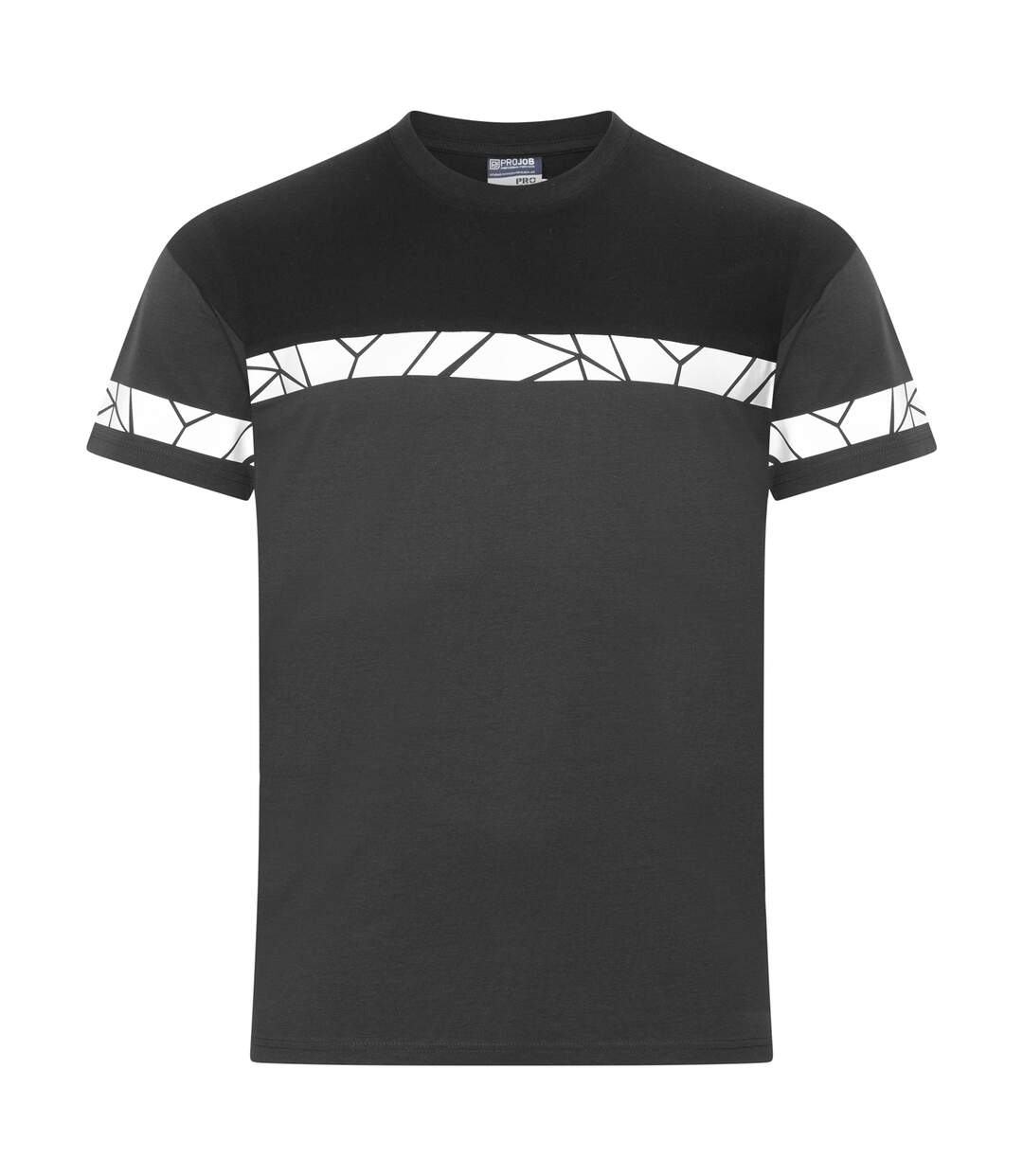 T-shirt Progression Homme Gris Noir Projob-1