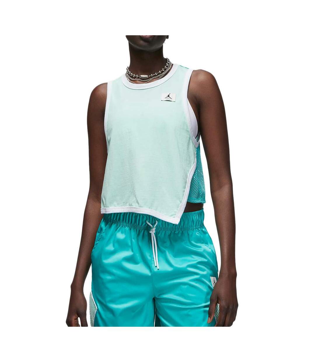 Débardeur Vert Femme Nike Essen Jersey Tank - M