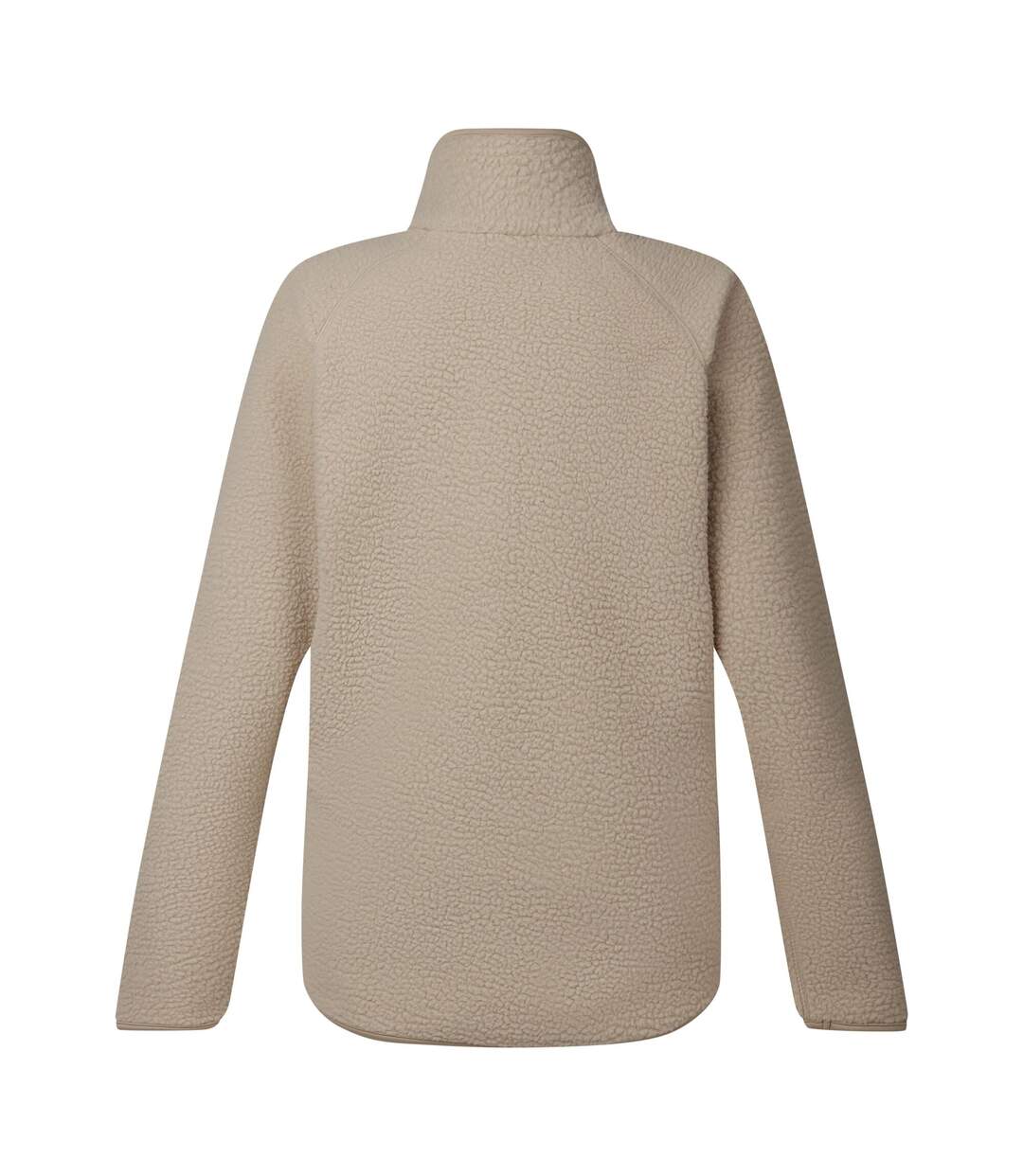 Veste Polaire Unie Col Montant Excursion Femme Blanc Cassé Dare 2B-2