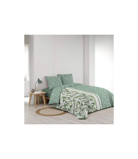 Parure de Lit 3 Pièces Eleonore 240x220cm Vert