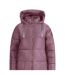 Doudoune Matelassée Longue Et Unie À Capuche Shayla Femme Rose Trespass-3