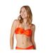 Haut de maillot de bain balconnet orange Reflet-2