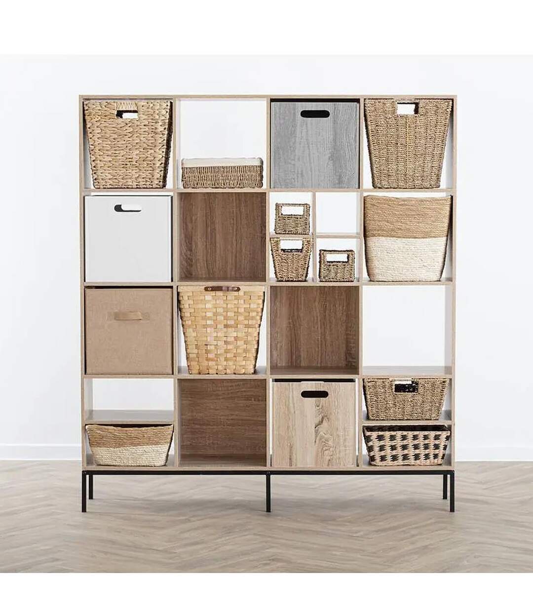 Boîte de Rangement en Bois Mix n'Modul 31x31cm Blanc-3