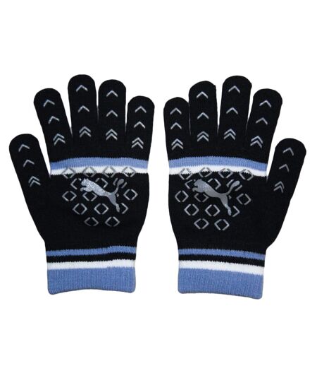 Puma Womens/Ladies Striped Gloves (Black/Blue)