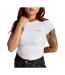 T-shirt blanc femme converse wordmark fashion-1