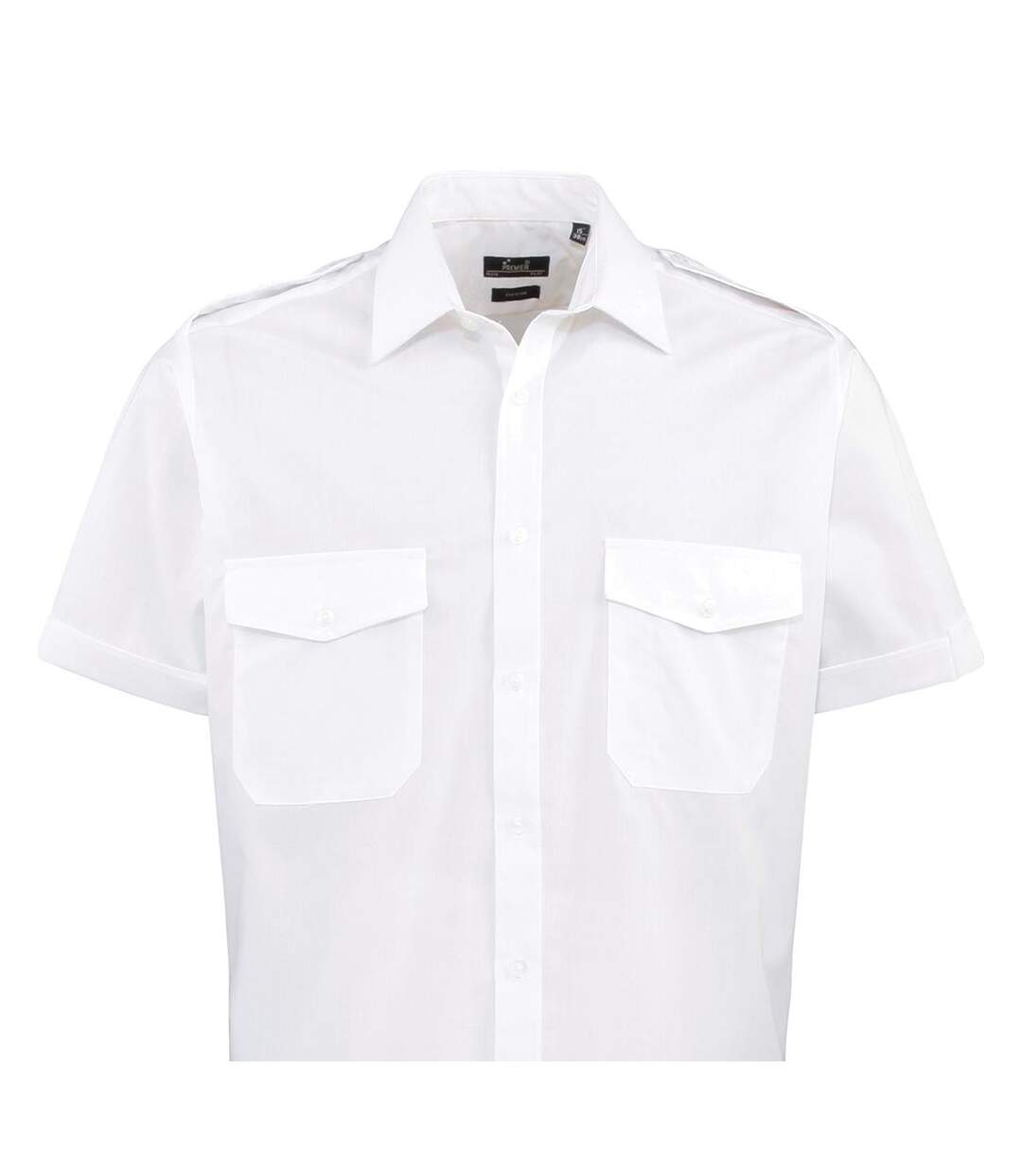 Chemise Pilote Homme Blanc Premier-2